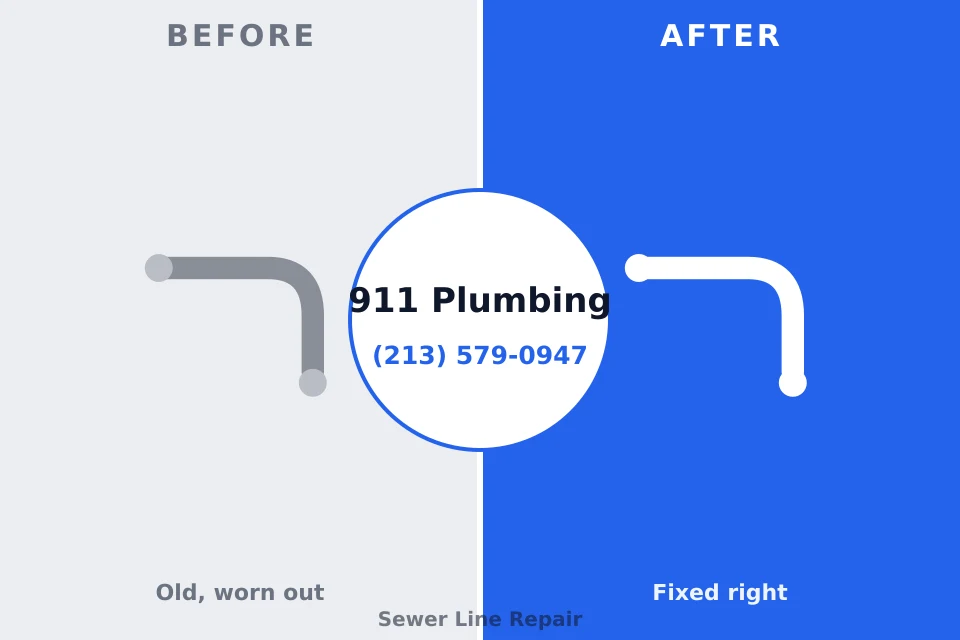 Before and after: plumbing company Oakdale, LA